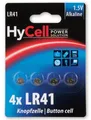 HyCell Knopfzellle LR41, 4er Blister Batterie (1,5 Volt) #14756052