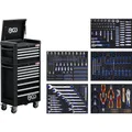 BGS Technic Werkstattwagen "Profi Standard Maxi", Werkstattwagen 12 Schubladen , mit 263 Werkzeugen - bunt
