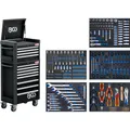 BGS Werkstattwagen Profi Standard Maxi 12 Schubladen mit 263 Werkzeugen (263x) (4088)