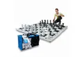 alldoro Spiel XXL Schach, großes Schachspiel für drinnen & draußen, Brettspielklassiker im Jumbo Format mit 158 x 158 cm großem Spielfeld