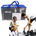 Outdoor Schach XXL - ca. 1,58 m x 1,58 m großes Schachbrett ab 3 Jahre