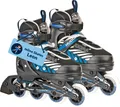 Inline Skates, Leon, schwarz/blau, Gr. 37-40 : 37-40 : schwarz