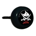 Bike Fashion 865084 Fahrradglocke Capt`n Sharky, mit Motiv, Ø 55mm, schwarz