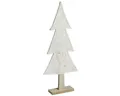 Viana Weihnachtsmann Tannenbaum Filz Deko Herz Creme Beige 35cm 2er Set Weihnachten, 2 Stü