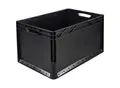 Euronormbehälter, Seiten und Boden geschlossen, Außen-LxB 600 x 400 mm, Volumen 62 l, schwarz kaiserkraft