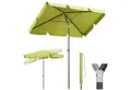 Sekey Sonnenschirm 200 x 125 cm Balkonschirm Rechteckig Sonnenschirm mit Schutzhülle, LxB: 200x125 cm, Abknickbar, Sonnenschutz UV50+, Marktschirm für Terrasse, Garten