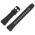 Casio Uhrenarmband 20mm Kunststoff Schwarz - WV-59
