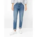 Brax Damen Five-Pocket-Hose Style CAROLA USED VINTAGE BLUE, denim blau, Gr. 40L