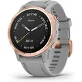 Garmin Fenix 6S Sapphire 42 mm grau am Silikonarmband grau