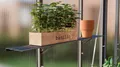 Vitavia Alu-Wandregal schmal BxT 122x15cm schwarz