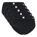 Baisc Taillenslip, 5er-Pack Schwarz 48