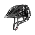 uvex Quatro - sicherer MTB-Helm für Damen und Herren - individuelle Größenanpassung - Verstellbarer Schirm - All Black - 56-60 cm