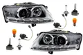 Johns, Scheinwerfer passend für Audi A6 4F Links & Rechts mit Leuchtmittel + Stellmotor