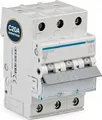 Hager Leitungsschutzschalter MCN320 3-polig 20A C-Charakteristik | 6kA | 3 Module | Hutschiene | 230/400V AC | grau