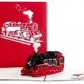 Colognecards Pop-Up Karte Lokomotive