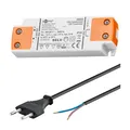 LED  Trafo 12 V / 20 W Transformator 20w Lampe Kabel mit Eurostecker