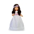 Nancy - Erstkommunion Kollektion, Puppe zur Erstkommunion gekleidet mit Blumenkranz, blond, mit weißem Kleid, zum Verschenken, Neuauflage 2023, Famosa (NAL01000)