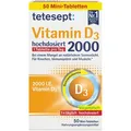 tetesept Vitamin-D 50 Tabletten, Vitamin D3, je Tablette 2000 I.E.