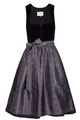 Edelnice Trachtenmode Midi Dirndl Evi Samt Schwarz Gr. 32-54 (DE/NL/SE/PL, Numerisch, 38, Regular, Regular, Schwarz)