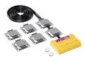 STOP&GO Marderabwehr 8 Plus-Minus Hochspannungsgerät mit Ultraschall - Das Original – Doppelte Edelstahlkontaktplatten – ohne Bordnetzanschluss – superflache Slimline-Bauweise - inkl. 2 Batterien