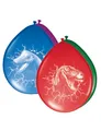 Folat Luftballons 61855 Dinosaurier Ballons-6 Stück, Mehrfarbig, 30 cm