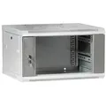 ProfiPatch Netzwerkschrank 19 Zoll Rack Wandschrank montiert 6HE Tiefe 500mm grau