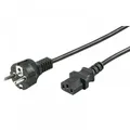 Kaltgeräte Netzkabel Schutzkontakt-Stecker - IEC320-C13 Buchse schwarz 1,50m