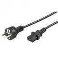 Goobay 1,5m Netzkabel Schutzkontakt-Stecker Kaltgerätekabel 250V 10A schwarz
