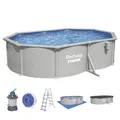 Stahlwandpool Swimmingpool Sandfilter Aufstellpool Rund Ø 500 x 366 x 122 cm Set