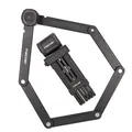 FISCHER 85 cm Faltschloss mit Halter (Schwarz)