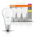 3er Pack Osram E27 LED-Leuchtmittel opalweiß mattierte Oberfläche blendfrei 13W wie 100W-Glühlampe warmweißes Licht