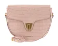 COCCINELLE Beat Croco Shiny Soft Crossover Bag Umhängetasche New Pink Rosa
