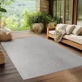 Outdoorteppich AYYILDIZ TEPPICHE "IBIZA 1901", grau, B:240cm H:5mm L:340cm, Polypropylen, Teppiche, Läufer, In und Outdoor, Sisaloptik, Wohnzimmer, Aussenbereich