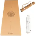 DIVASYA Yogamatte Yogamatte Kork, viele Yoga-Designs, inkl. Hülle & Tragegurt