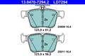ATE 13.0470-7294.2 Bremsbelagsatz Scheibenbremse für VW Audi Skoda Seat Cupra