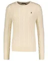 Herren Strickpullover mit Zopfmuster M
