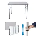 Campingtisch Alu Klapptisch Gartentisch Falttisch für Garten Camping Picknick