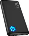 Powerbank INIU BI-B41 10000 mAh, 3 Anschlüsse, Schnellladung, Schwarz, Kunststof