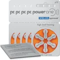 30x VARTA powerone Hörgerätebatterien P13 orange (5x 6er Bl.) + Reinigungstuch
