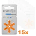 15x Varta Power One Hörgerätebatterien P13 Orange PowerOne PR48 6er Blister