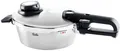 Fissler Schnellkochtopf Vitavit® Premium Edelstahl Schnellbratpfanne Induktion, Edelstahl 18/10 (2-tlg), Verriegelungsanzeige, Einstellbares Abdampfen, Einstellbare Kochstufen