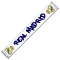 Real Madrid Strickschal Nr. 32, offiziell lizenziert, Weiß, 140 cm x 20 cm, weiß, Einheitsgröße