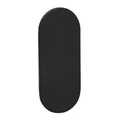 SOTECH Blindrosette oval 65 x 28 x 2 mm Edelstahl schwarz mit 3M-VHB-Klebepad ohne Bohren montierbar Abdeckrosette für Schlösser in Möbel und Türen