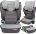 COIL Kinderautositz, Kindersitz, Autositz Weston I-SIZE, Verstellbare Kopfstütze,  Belastbarkeit 15-36 kg,ab 3 bis 12 Jahren, Dunkelgrau
