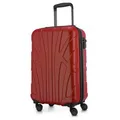 Suitline Koffer rot, Hartschale, 4 Rollen, 34 Liter, 35 x 55 x 20cm