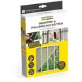 EASYmaxx Insektenschutz-Fensterrahmen Insect Protect Insekten- & Pollenschutzgitter 110 x 130 cm,  2er Set, (2-St), Fliegengitter Fenster mit Magnetbefestigung, Einfache Montage weiß 110 cm x 130 cm