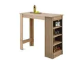 P & B Bartisch, Schwarz, Eiche Artisan, Holzwerkstoff, Streifen, 50x103x115 cm, Esszimmer, Tische, Stehtische