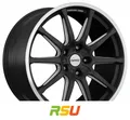 4x Ronal SC1 Motorismo racing black-matt-hornkopiert 8.5x20" ET57 LK5 130 ML ...