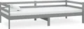 vidaXL Tagesbett Grau Massivholz Kiefer 90x200 cm