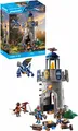 PLAYMOBIL Novelmore 71483 Ritterturm mit Schmied und Drache, spannender Kampf